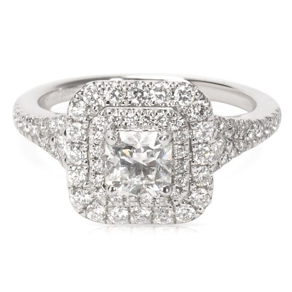 LIMITED EDITION Helzberg Diamond Halo Engagement Ring (1 CTW) - Picture 1 of 5